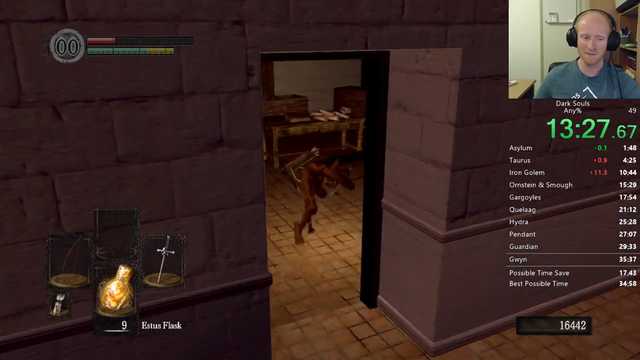 Streamer gets too confident playing dark souls