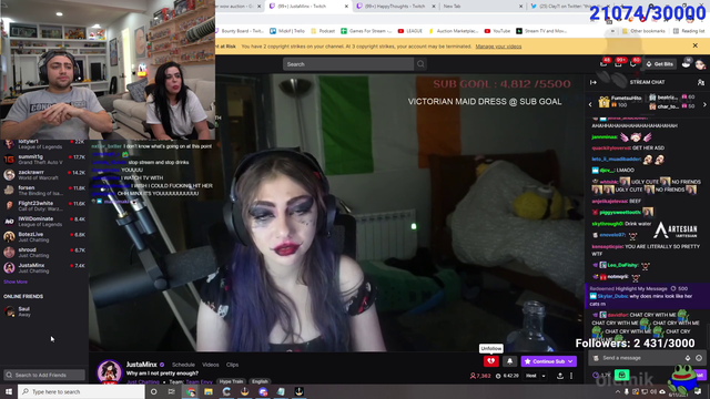 Minx mad because Kaceytron won the Joker role instead of her