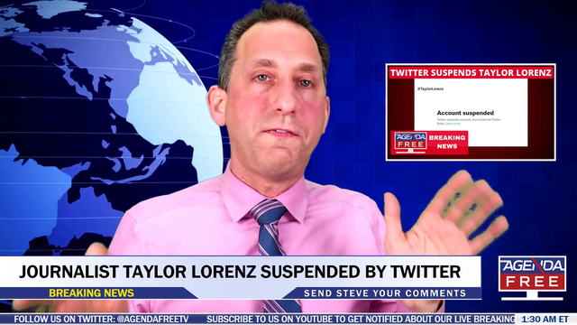 Steve Lookner get baited into freaking out over Taylor Lorenz getting suspended by twitter after viewer says he's freaking out over Taylor Lorenz getting suspended by twitter
