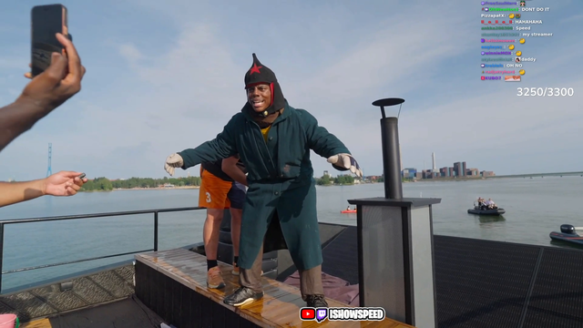 Speed gets lit on fire