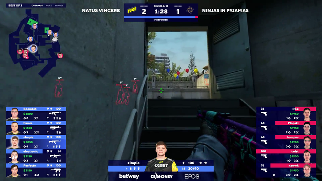 S1mple 3 1 taps
