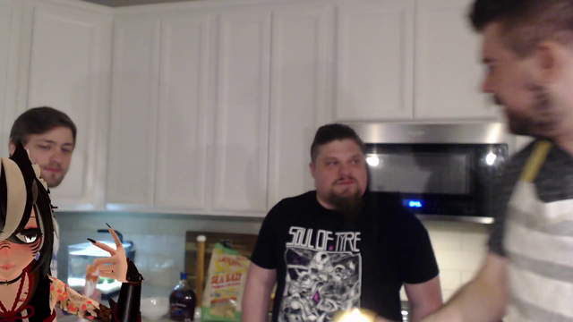 Soda, Cyr, and his friend wishing Arcadum a Happy Birthday