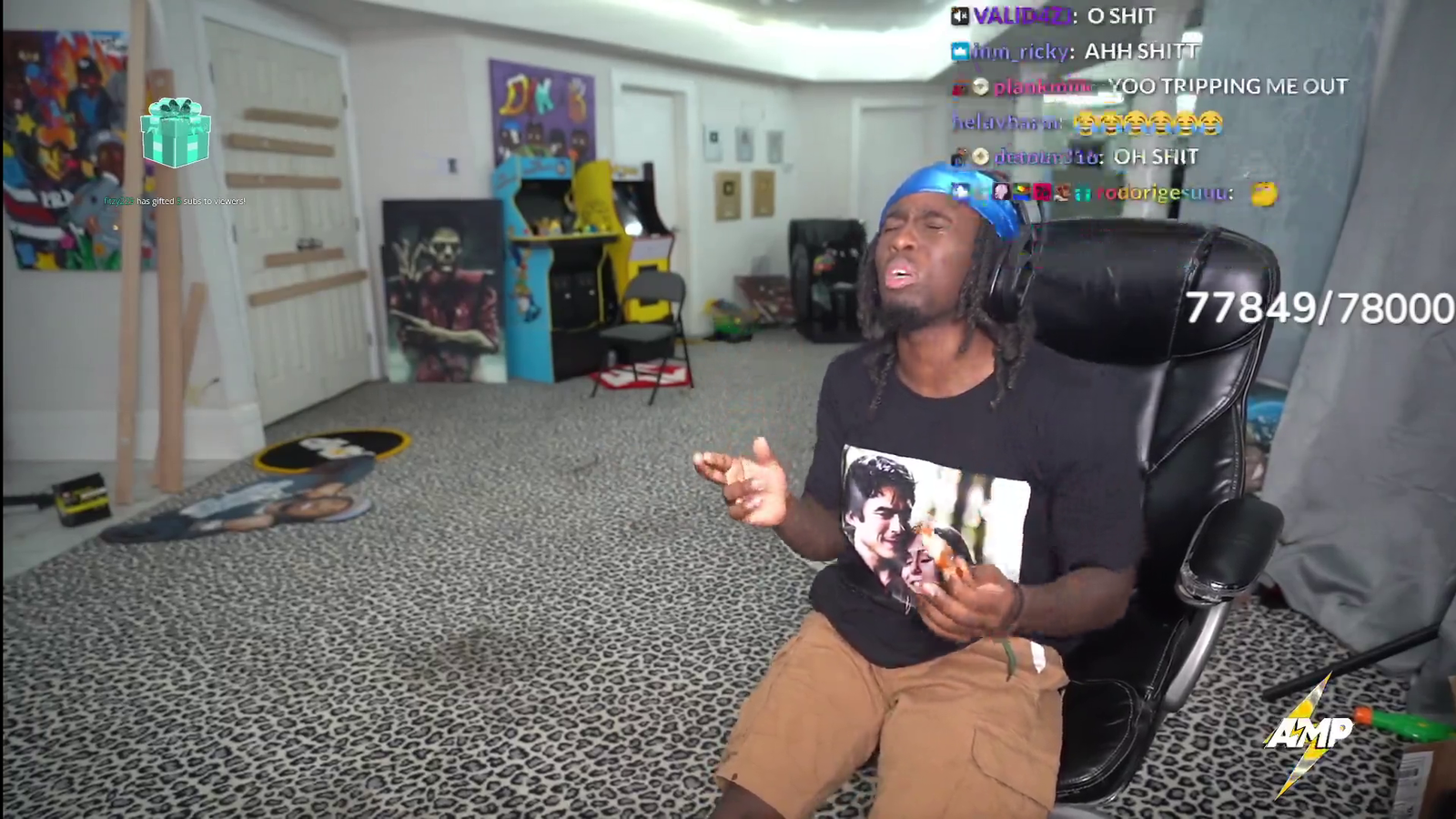 Fanum smells food in Kai's room