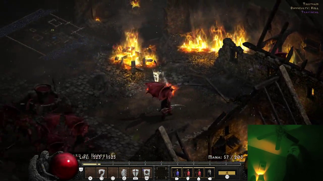 Aris gets his Hellfire Torch from D2 Ubers