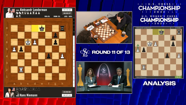 Hans defeats GM Aleksandr Lenderman