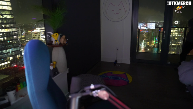 Soda shows off his view