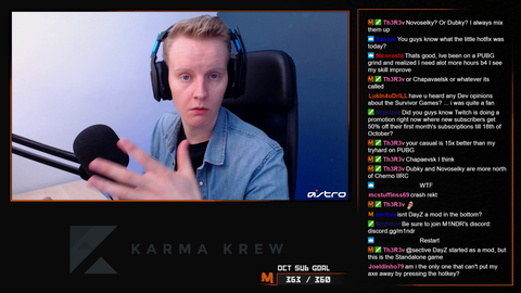 Spider attacks streamer