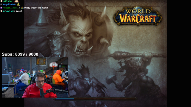 Mizkif and the gang playing wow from the basement