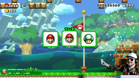 Hi5 Celebrates a Mario Maker win