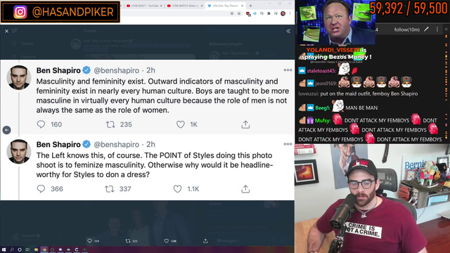 Hasan goes in on Fem Shabino