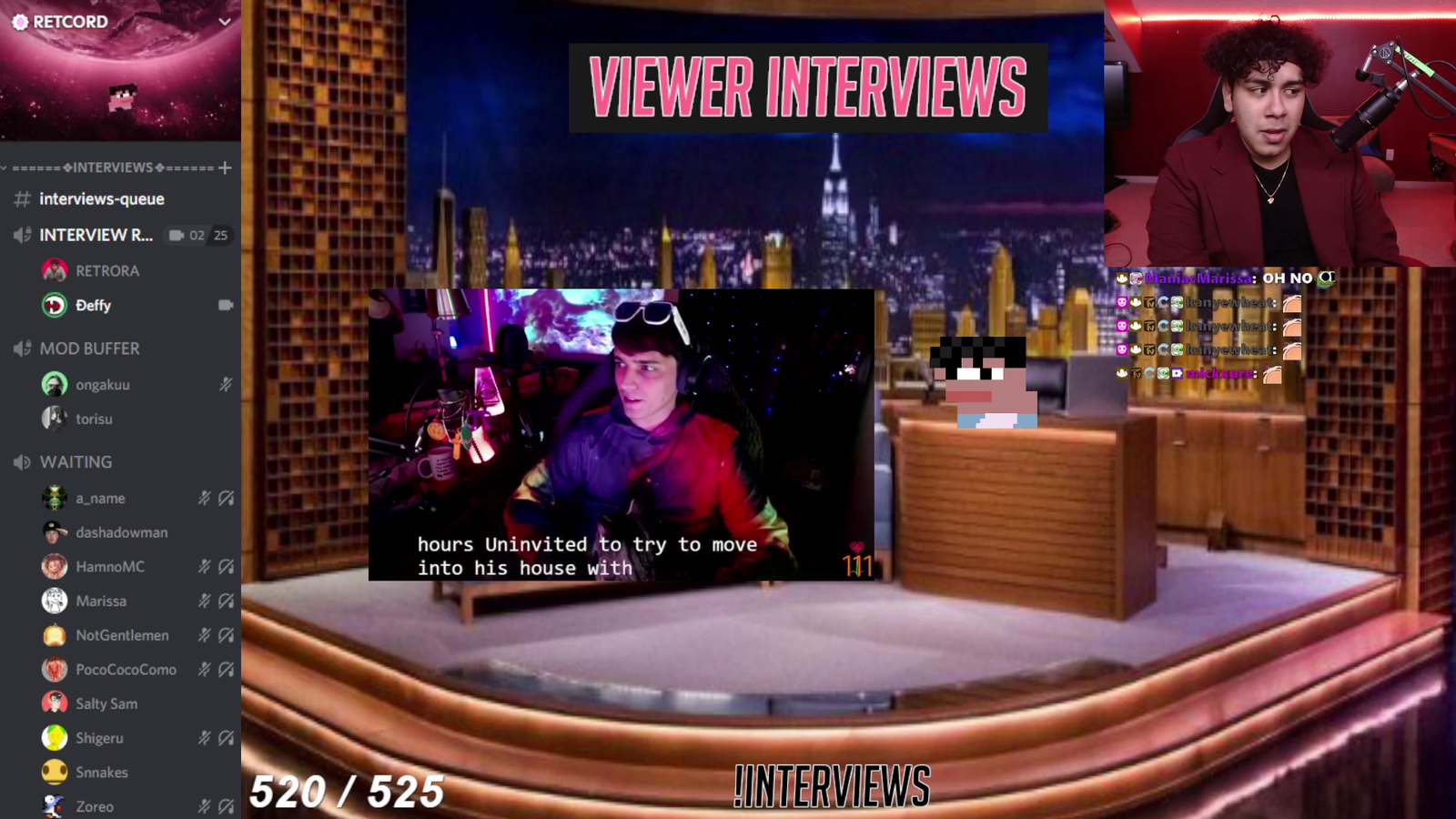 Soda's stalker, creature, makes his return on streamer's interview.
