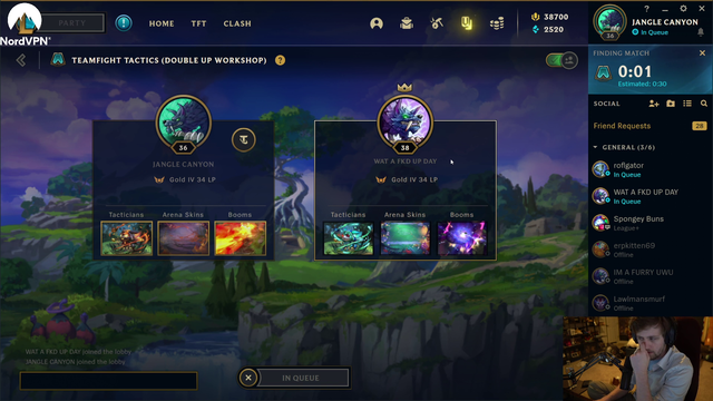 Chance forced to stop his pee for TFT