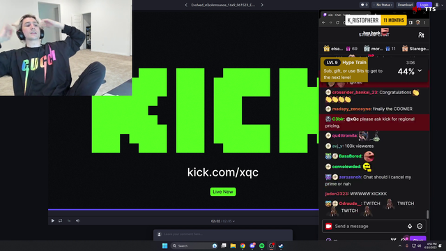 xQc brings up Adin to Train