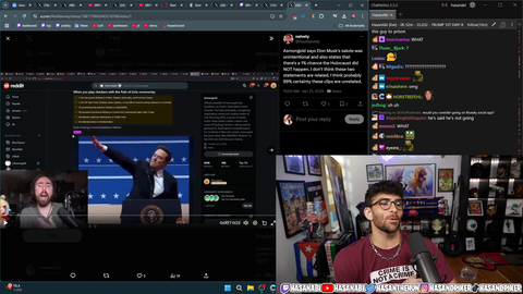 Asmongold "Desperate to be Edgy" after "1% chance holocaust didn't happen" comment
