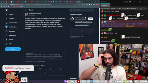 Twitch Content Chief Departs from Twitch, Believes Dan Clancy is Out Of Touch With Streamers
