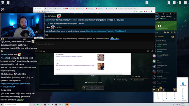 Destiny Falls For the Chat Meme