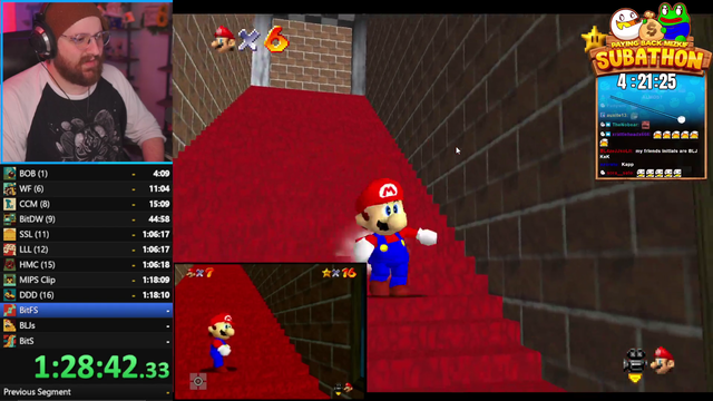 Tectone Newest member of OTK just first try BLJ's in Mario 64, something Miz Can't do even today!