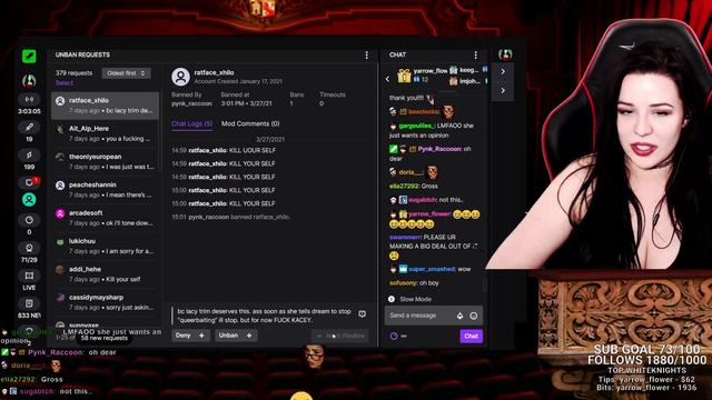 Kaceytron's unban appeals are filled with toxic Minecraft stans