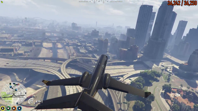 Raymond does an emergency landing on the freeway