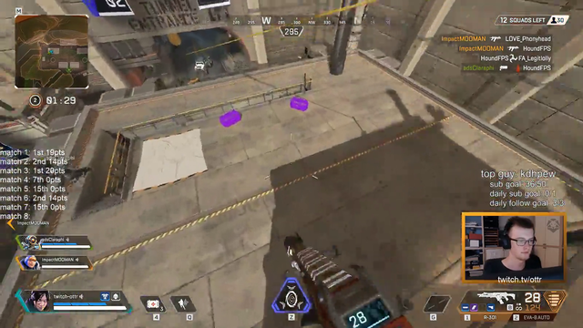 apex legends streamer caught aimbotting on stream in tournament