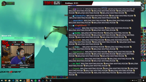 Malena announces her wanting to stream on Nick's stream