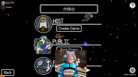 codemiko panics before the start of her first Twitch Rivals Among Us