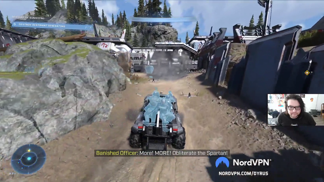Dyrus puts 4 sniper marines on a truck in Halo