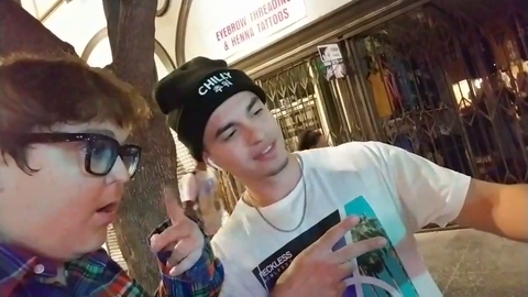 Andy Milonakis gets triggerd after a guy calls him a turtle