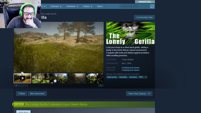When chat requests a streamer to check out the worst of the worst Steam games.