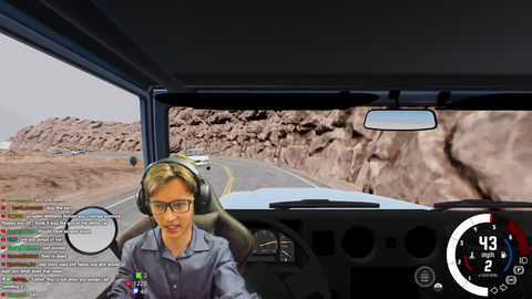Jaden Williams Drives Off Cliff... In BeamNG
