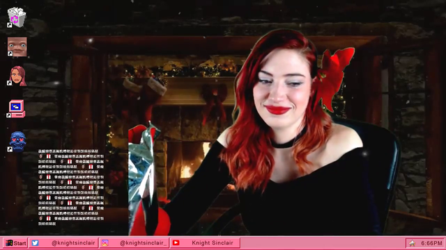 Knightsinclair drowns her sorrows in a foil bladder