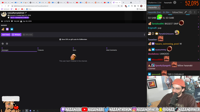 Hasan gets read like a book