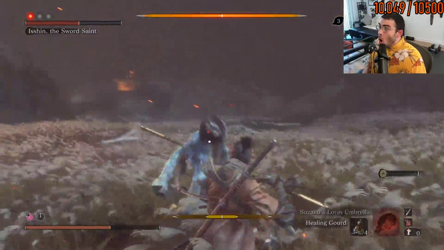 After 472 deaths and a broken controller Hasan beats Sekiro