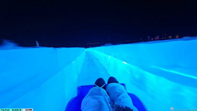 Ice slide at Harbin ice festival