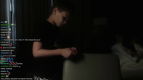 Child enslaved and forced to stream in a dungeon
