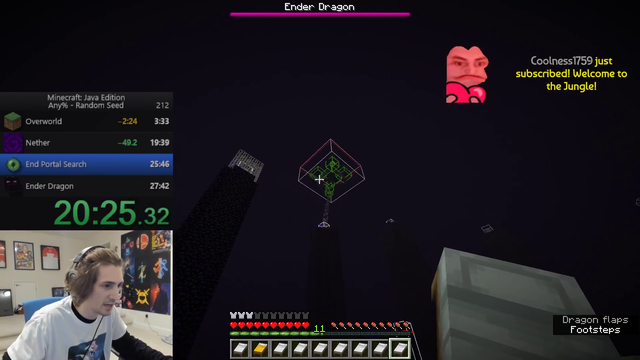 XQC BEATS FORSEN WITH A 20:45 IN-GAME TIME