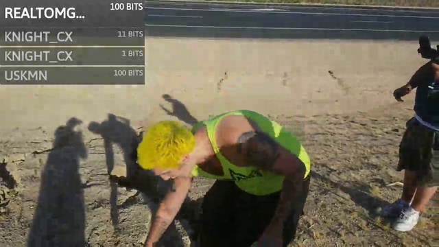 Streamer jumps into crack formed by the Ridgecrest California earthquake