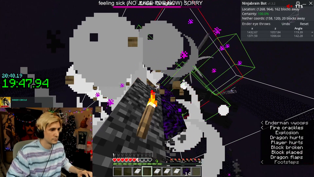 xQc beats Minecraft speedrun - 20:05