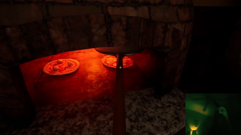 Aris gets scared by a pizza oven