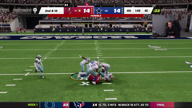 Erobb experiences a rare W in Madden