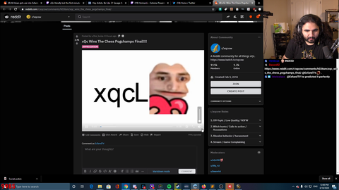 Esfand watch xQc's Chess match