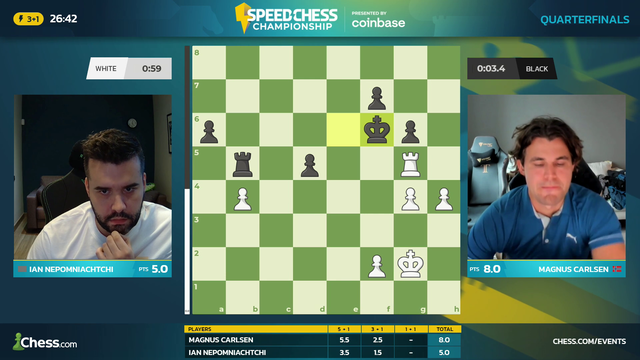 Nepo flags Magnus, Carlsen is not happy!