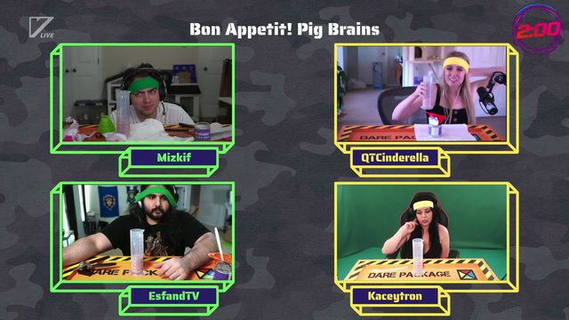 Mizkif downs pig brains