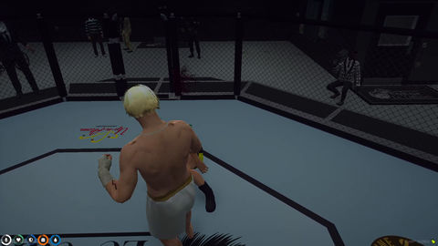 X beats Wrangler in a boxing match with a knock out