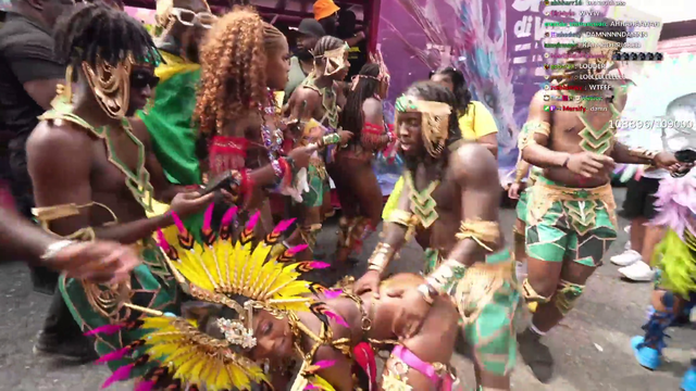 Kia at Jamaican Carnival (making ART??)