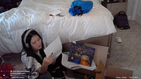 viewer returned the painting drawn by Yuggie because she refused to date him