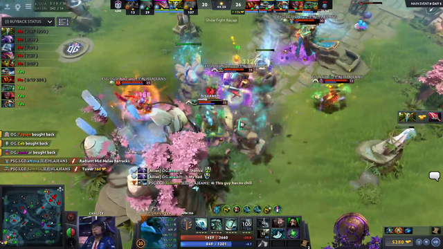 Chinese crowd going nuts for the final Chinese team remaining in TI