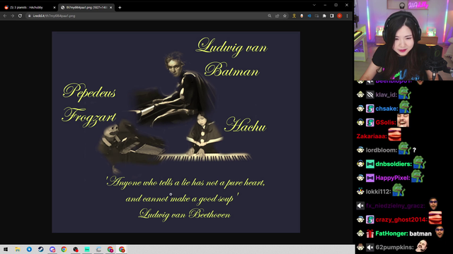 Hachu quotes a famous composer