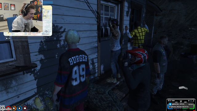 X escapes getting robbed by the South Side Ballas by throwing their gang sign