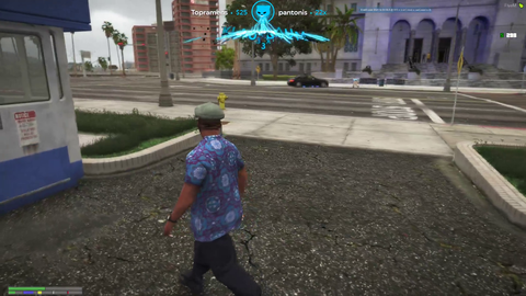 Lirik trying to take out his car